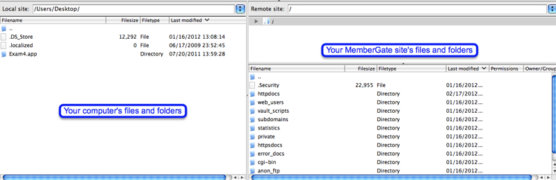 How do I FTP into my site?