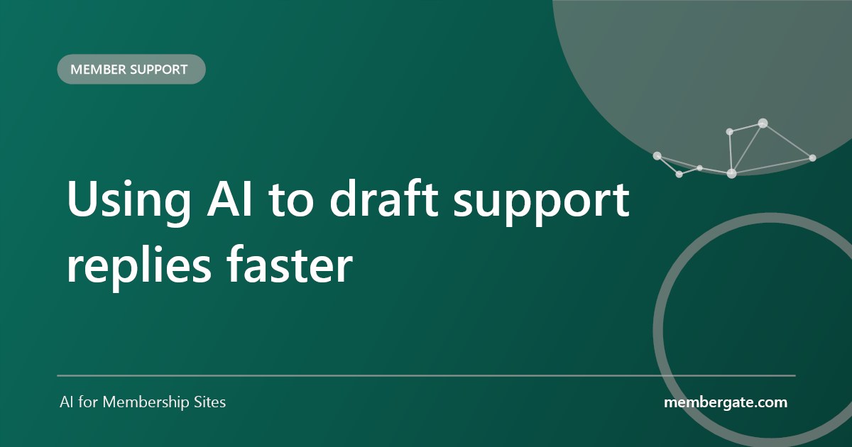 Using AI to draft support replies faster