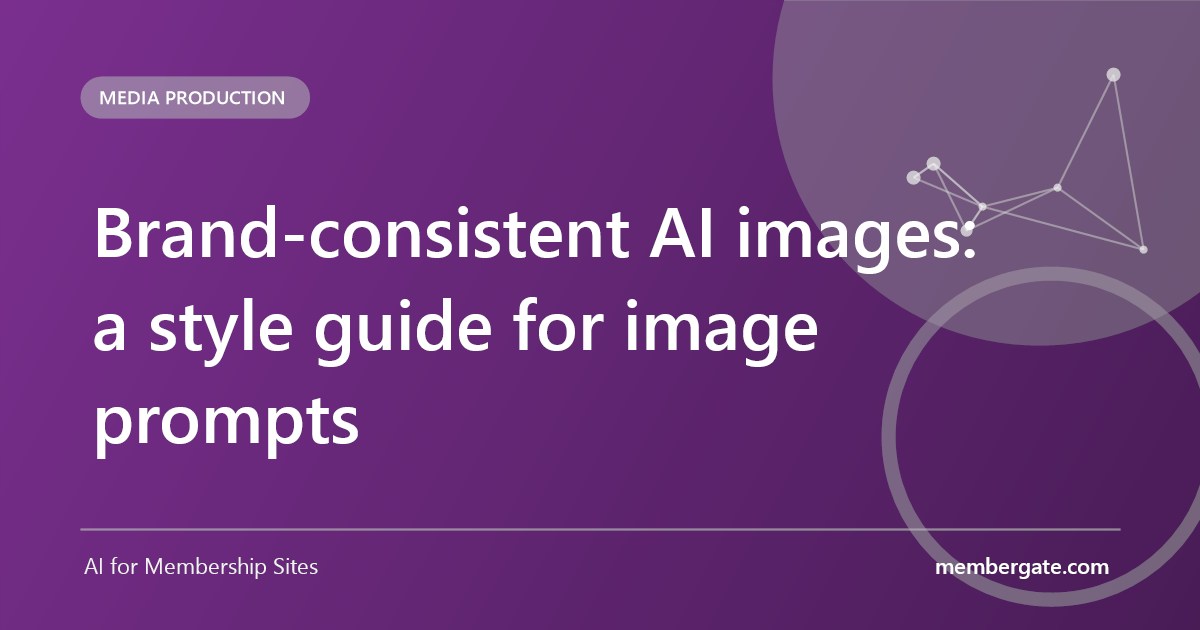 Brand-consistent AI images: a style guide for image prompts