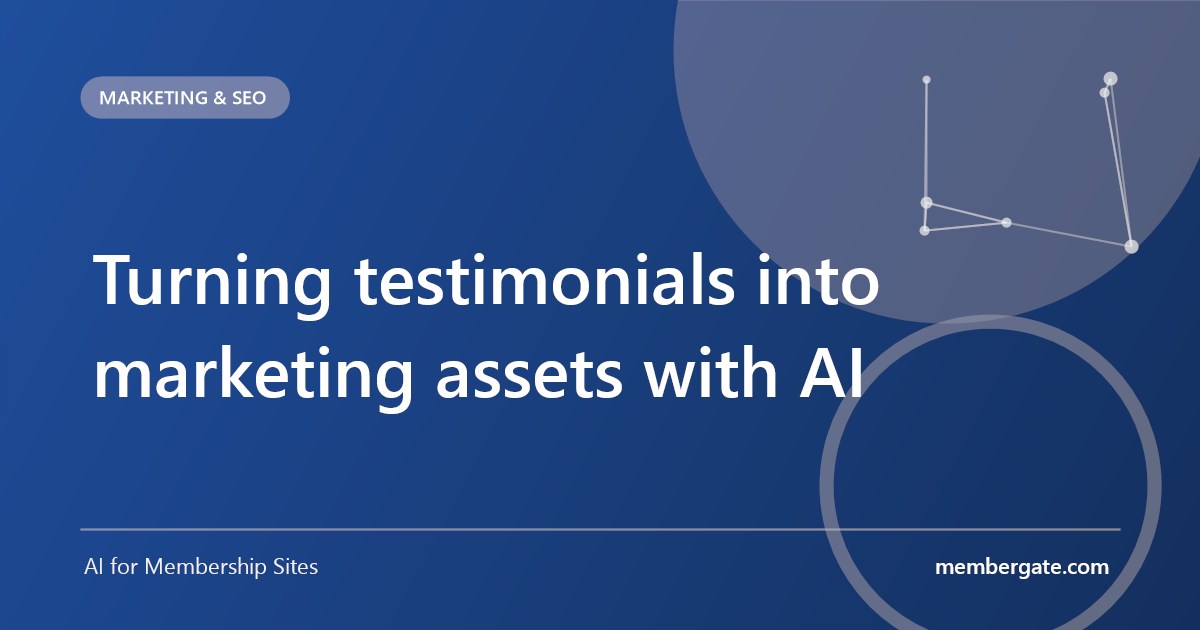 Turning testimonials into marketing assets with AI