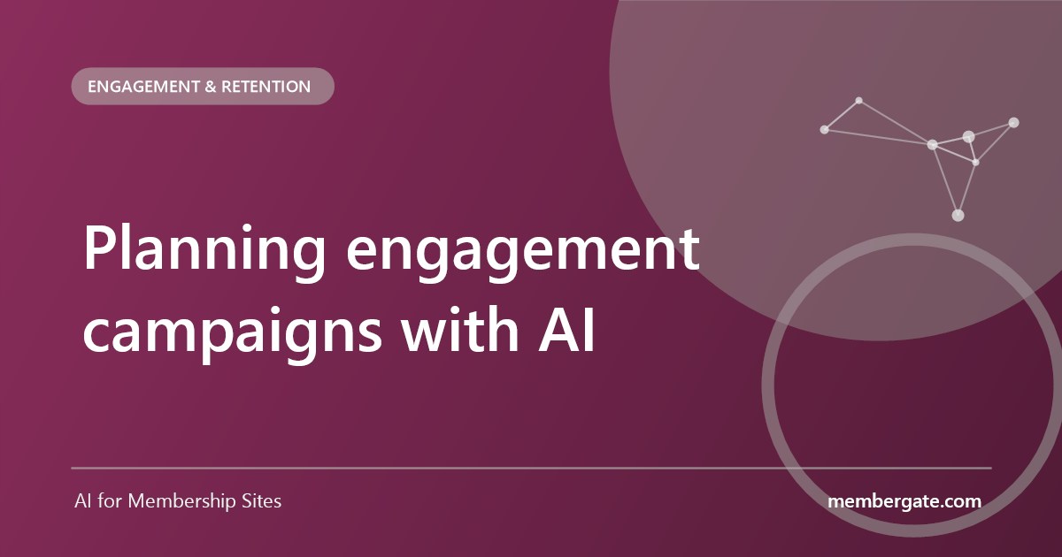 Planning engagement campaigns with AI