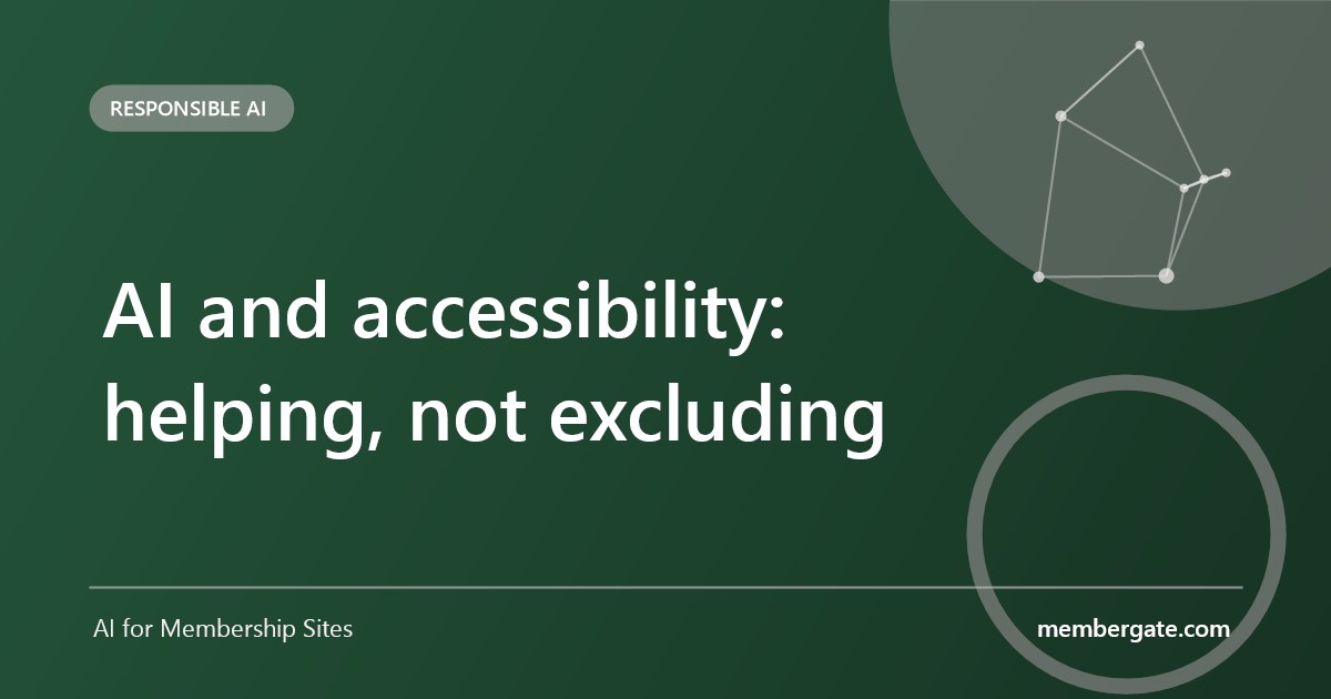 AI and accessibility: helping, not excluding