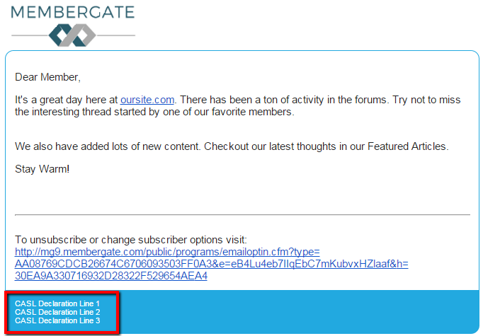 CASL Implementation for Emails
