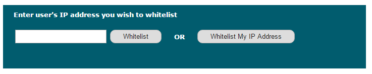 IP Whitelisting