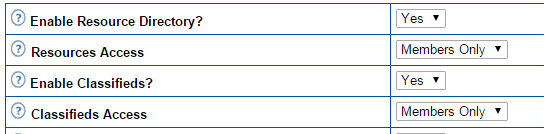 Resource Directory for Members Only