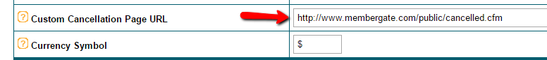Setup a Custom Cancellation Page