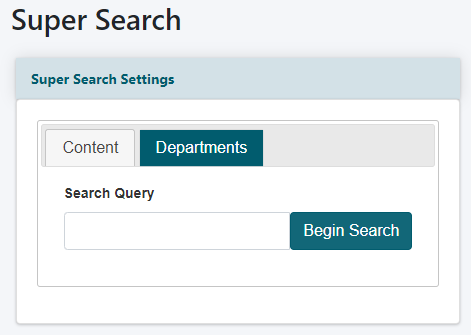 Using Super Search