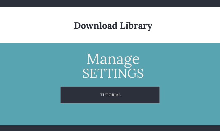 Download Library Settings