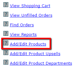 Tax for Products Sold in the Shopping Cart
