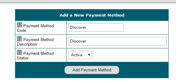 Setting Up Payment Methods For Purchases Made Through the Shopping Cart