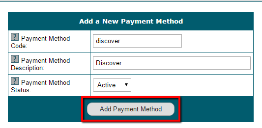 Setting Up Payment Methods For Purchases Made Through the Shopping Cart
