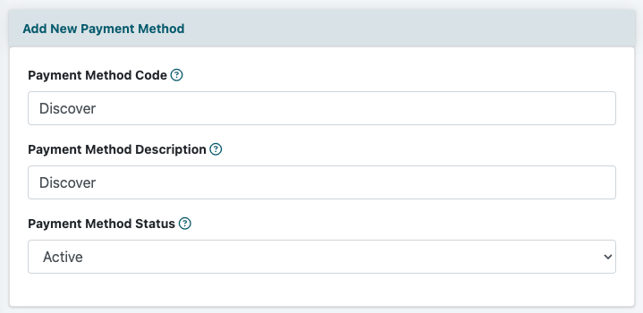 Setting Up Payment Methods For Purchases Made Through the Shopping Cart