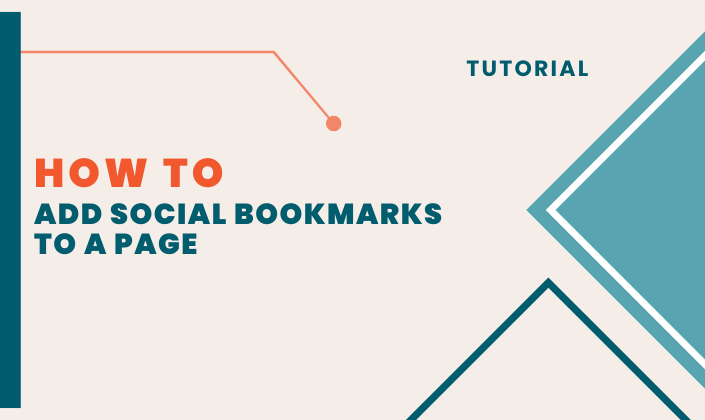 How to Add Social Bookmarks to a Page