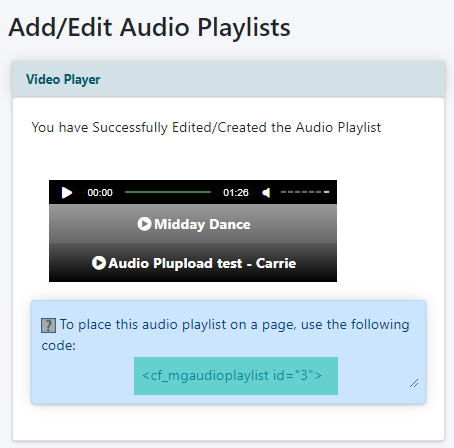 Audio Player