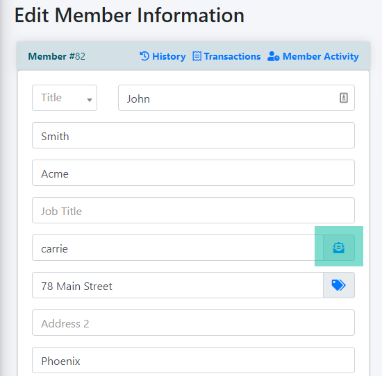 How to Edit a Member's Details