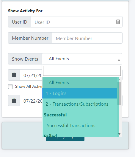 Member Activity Report