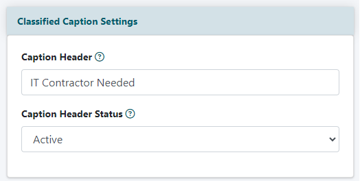 How to Set Up Classified Ads