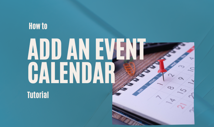How to Add an Event Calendar