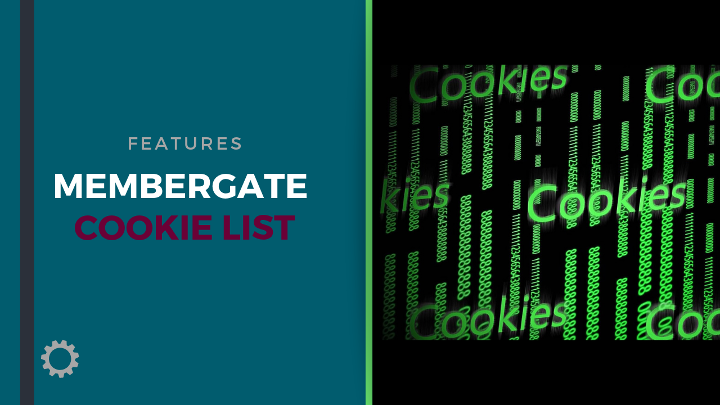 MemberGate Cookie List