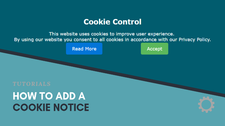 How to Add a Cookie Notice