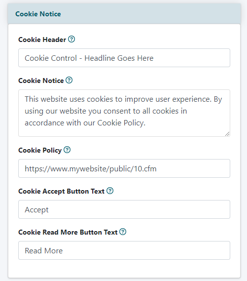 How to Add a Cookie Notice