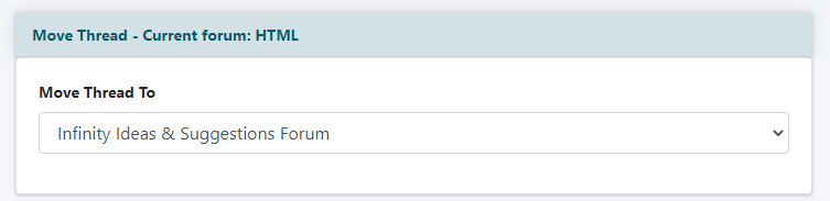 Easily Move a Forum Thread