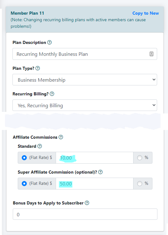Flat Rate Commissions for Affiliates