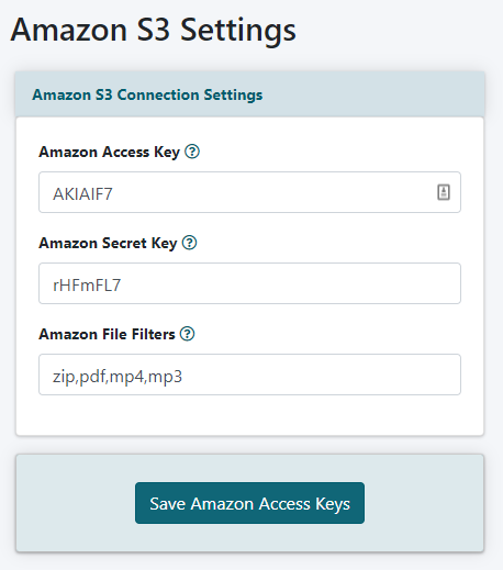 Offer Downloads that are Served on Amazon S3