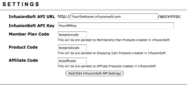 Integration with Infusionsoft