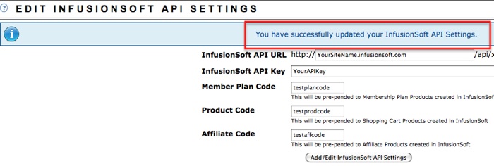 Integration with Infusionsoft