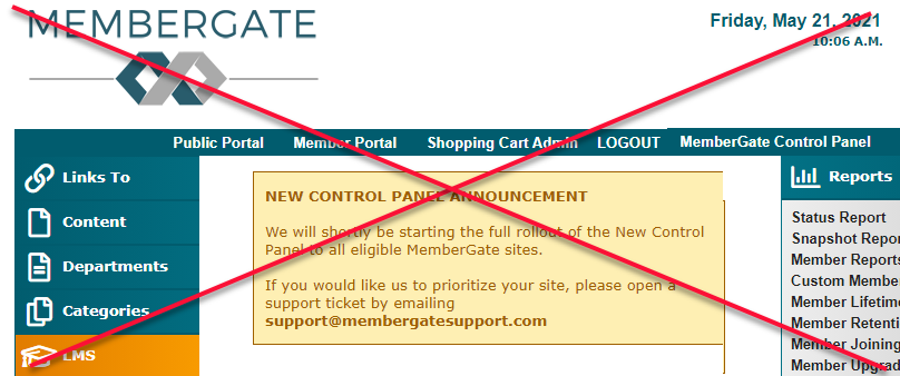 UPDATE: New Control Panel is Rolling Out!