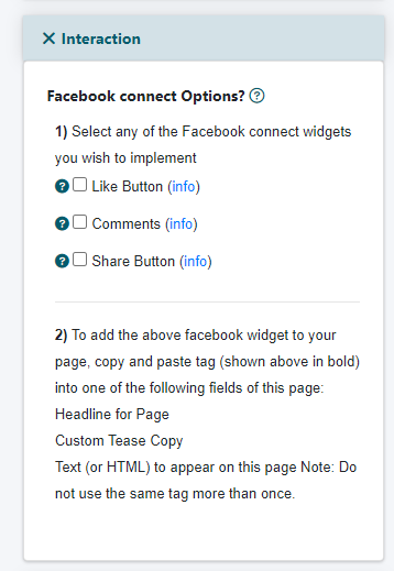 Using the Facebook Connect Functions