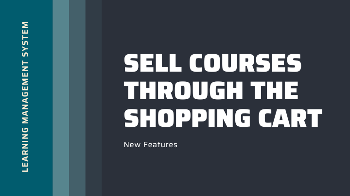 Sell Courses in the Shopping Cart
