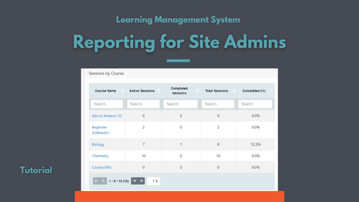 LMS Reporting for Site Admins