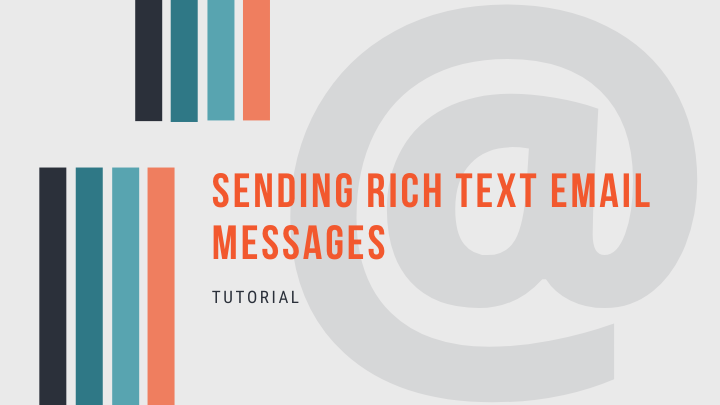 Send Rich Text Emails from the Send Email Function