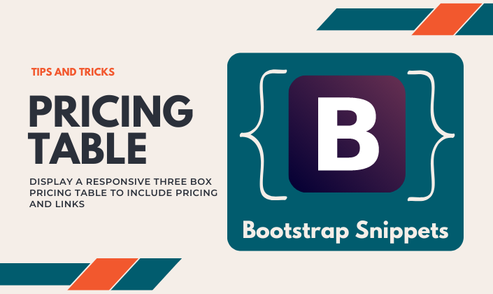 Bootstrap Snippet: Pricing Table