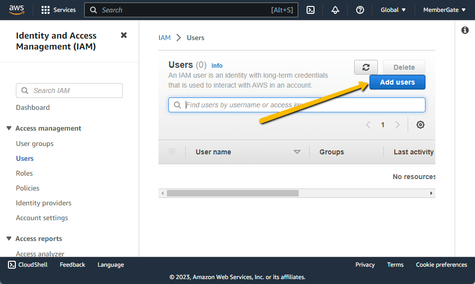 How to Generate Access and Secret Keys for your Amazon S3 Account