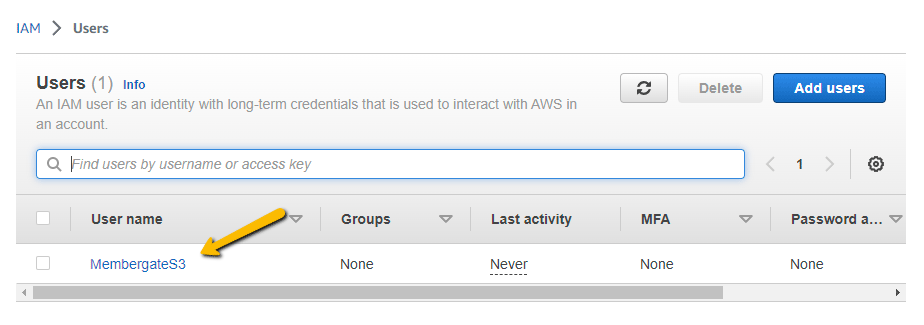 How to Generate Access and Secret Keys for your Amazon S3 Account