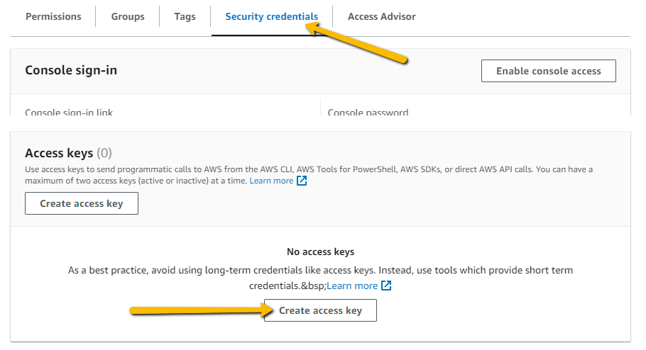How to Generate Access and Secret Keys for your Amazon S3 Account