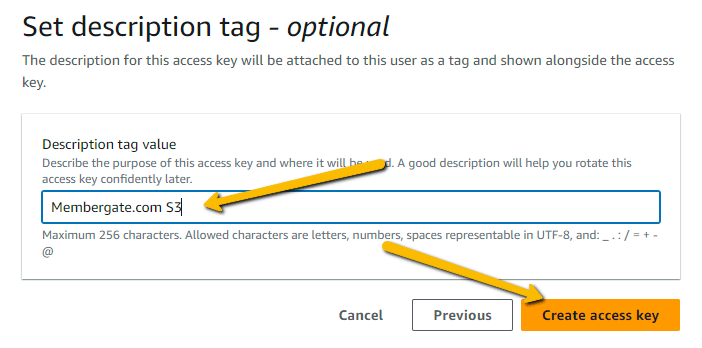 How to Generate Access and Secret Keys for your Amazon S3 Account