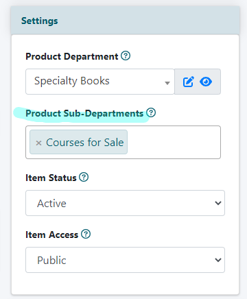 Add a Shopping Cart Product to Multiple Product Departments