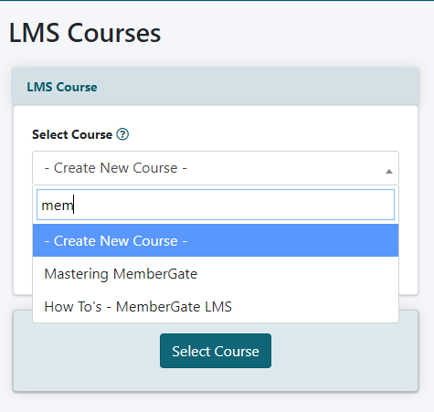 How to Add a Course to your Learning Management Area
