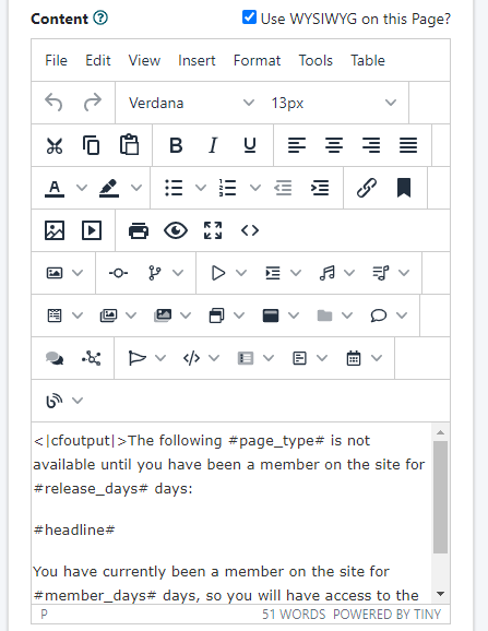 Customize the This Content Page is Currently Unavailable Page