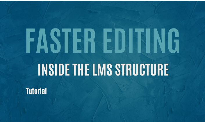 Faster Editing Inside the LMS Structure