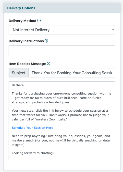How to Send a Custom Email for a Product Purchased in the Shopping Cart