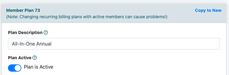 Manage Member Plans with the Inactive Status Option