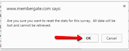 Reset Survey Stats
