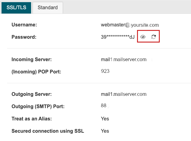 Managing Email Account Passwords