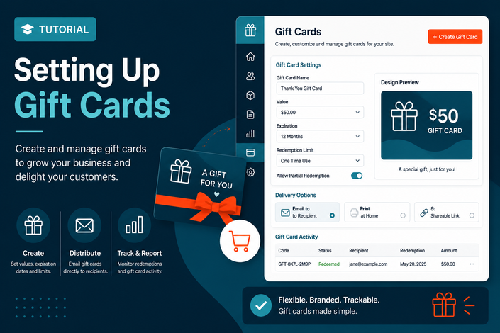 Gift Card Setup and Management
