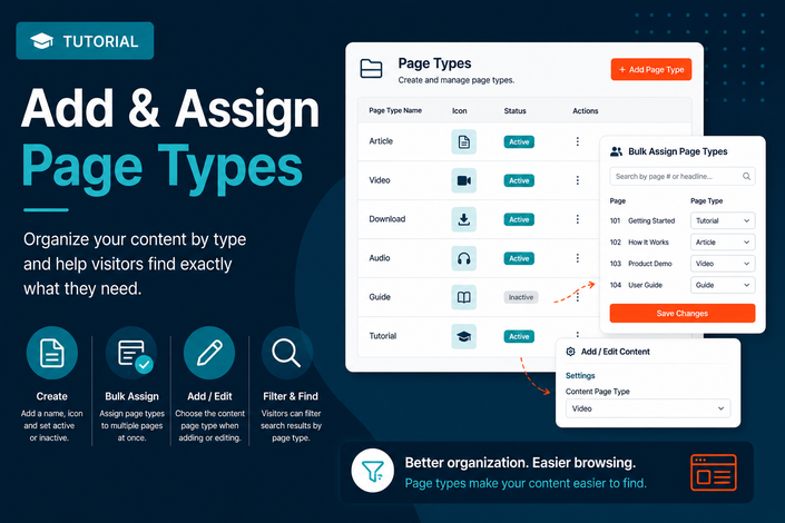 Setting Up Content Page Types